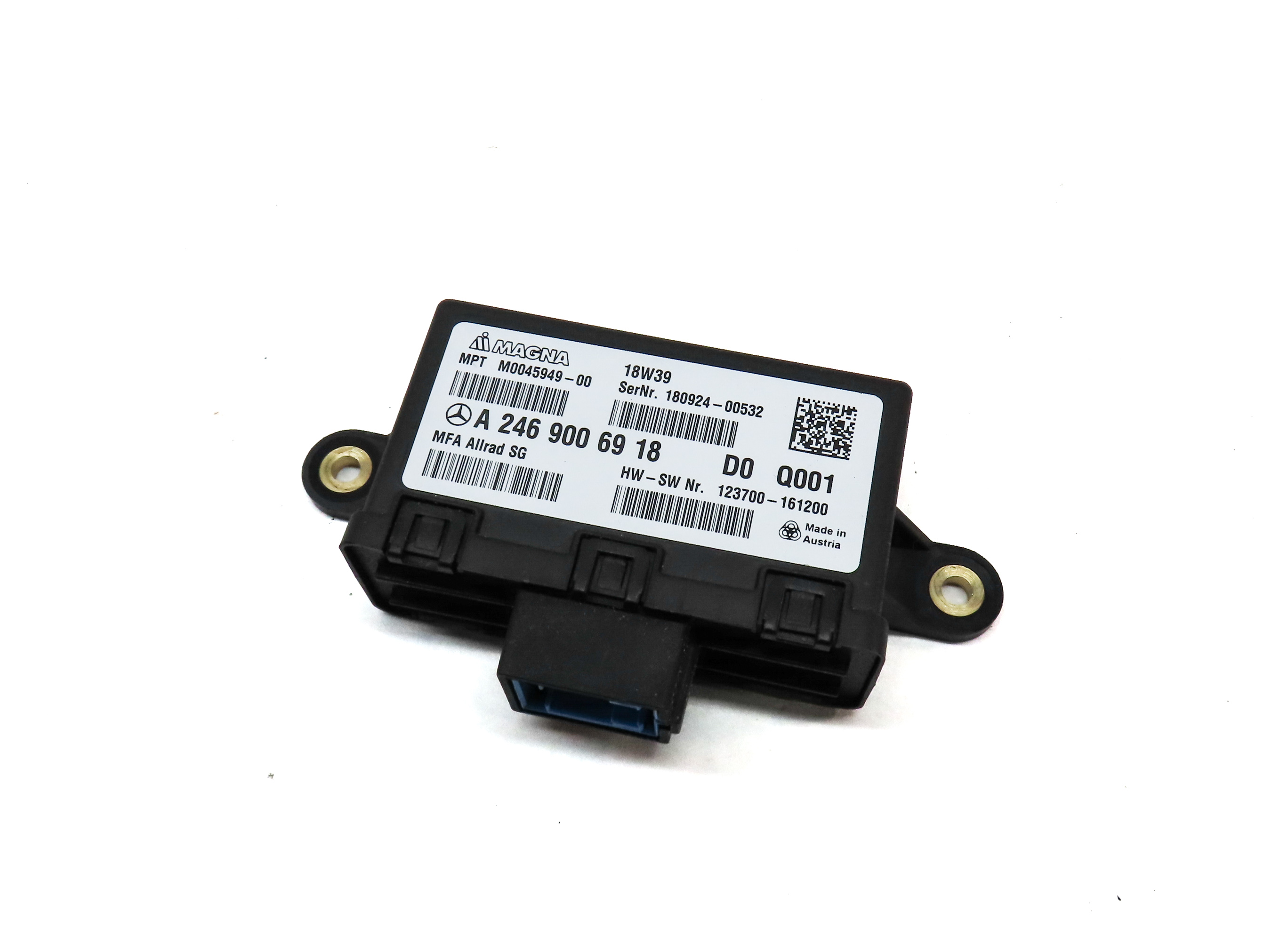 15-20 MERCEDES B250 CLA250 GLA250 (C117 W246 X156) TRANSFER CASE CONTROL MODULE — exact item pictured